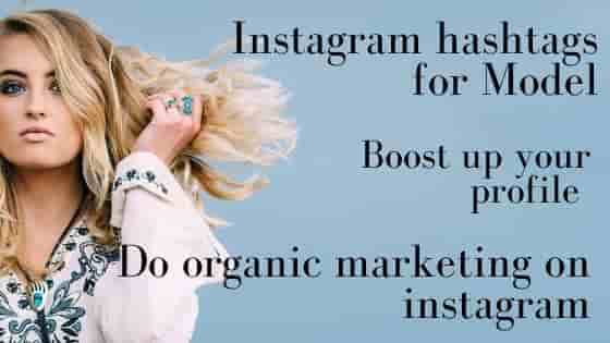 Instagram hashtags for models