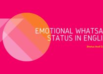 Emotional Whatsapp Status in English