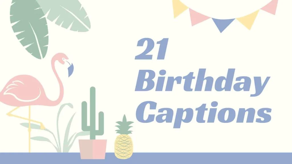 21 Birthday Captions