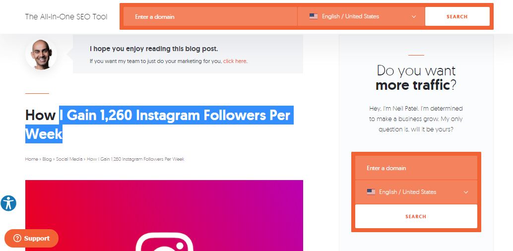 gain 1,260 Instagram followers per week