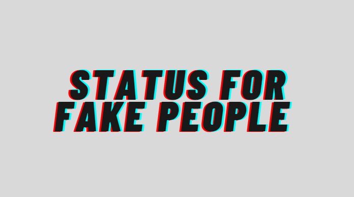 status for fake people