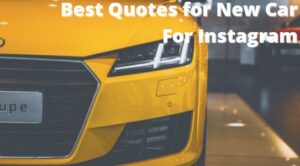 120 Best Quotes for New Car For Instagram 2021 EDITION