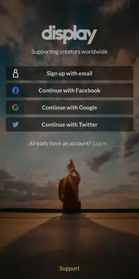 choose an account to create the account
