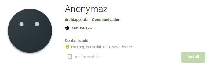 Download the Anonymaz Android Apps