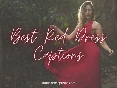 Best Red Dress Captions