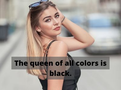 Black Dress Quotes For Instagram