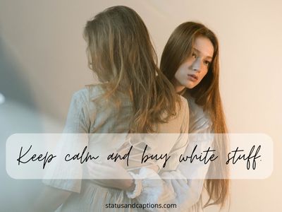 Style Captions For White Outfits